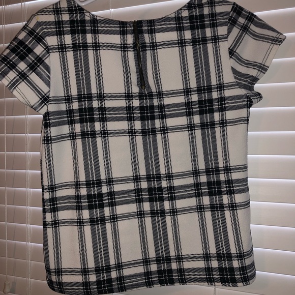 Stretchy plaid white shirt - Picture 4 of 4